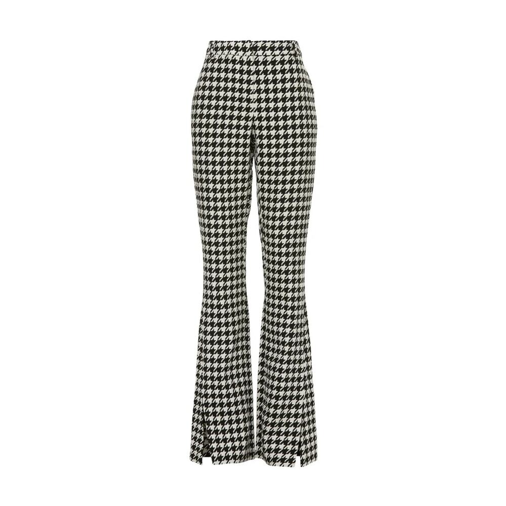 Anine Bing Jocelyn Houndstooth Wool Trouser Size 36 XS 4 Pre-Owned